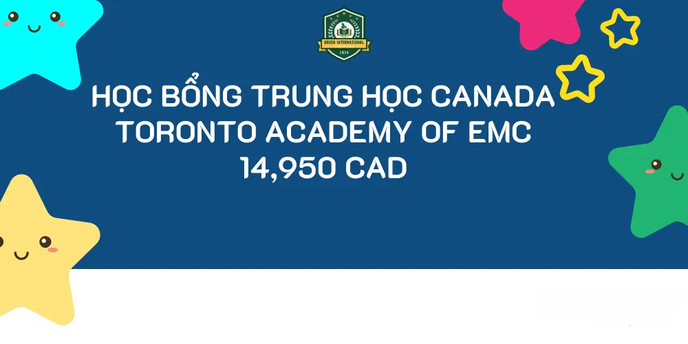 Học bổng trung học Canada 100%